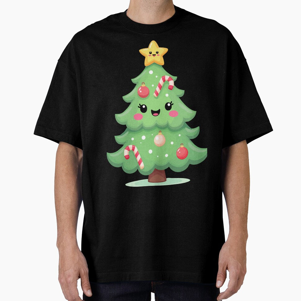 Kawaii Christmas Tree – Cute Xmas Shirt for the Holidays by Hans-Design