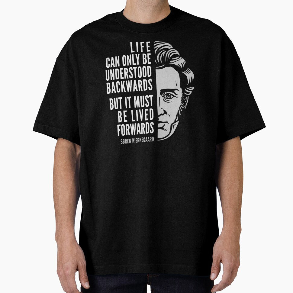 Søren Kierkegaard Inspirational Quote: Life Can Only Be Understood Backwards by Elvin Dantes