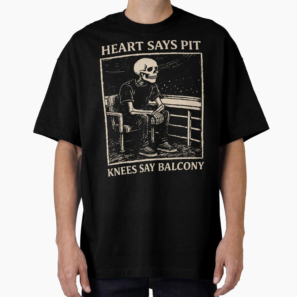 Heart Says Pit Knees Say Balcony Retro Vintage by Michasstuckey