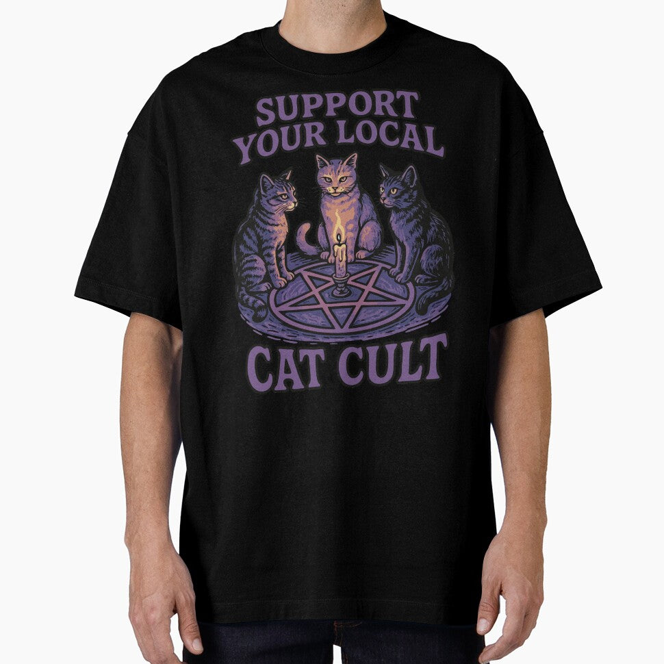 Support Your Local Cat Cult by TomFrontierArt