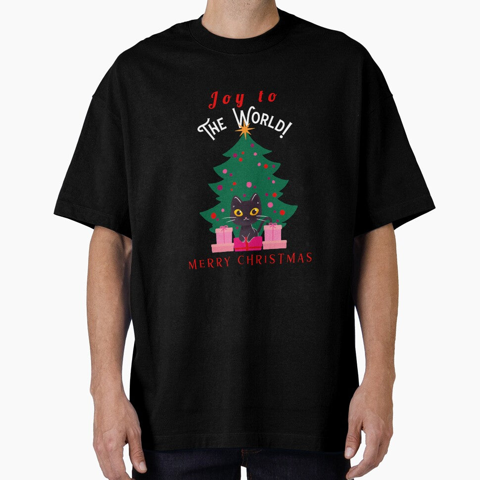 Joy to the world Merry Christmas, Cat Lover's Christmas by Happy-PrintZ