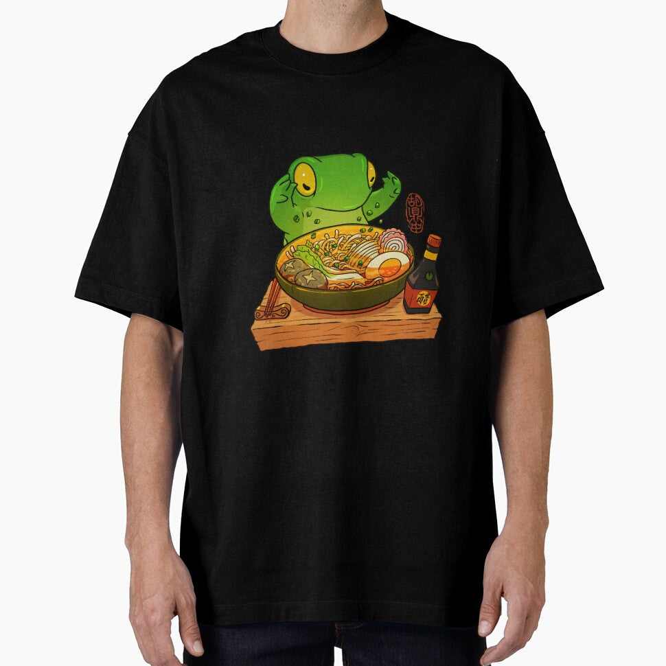 frog making ramen art by DingHuArt