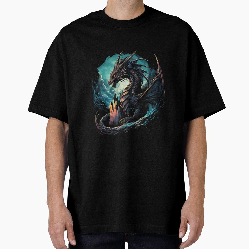 Fantasy Fiction - Black Cave Dragon by Fantasy Masterpiece