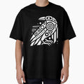 Pacific Northwest Raven – Negative Space Linework Design by D'riftr