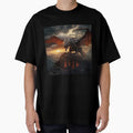 Dark Fantasy Landscape - Roaring Red Dragon by Fantasy Masterpiece