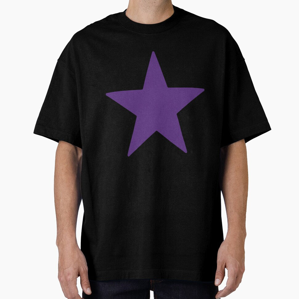 Purple star (back of the shirt) by Black-Star1