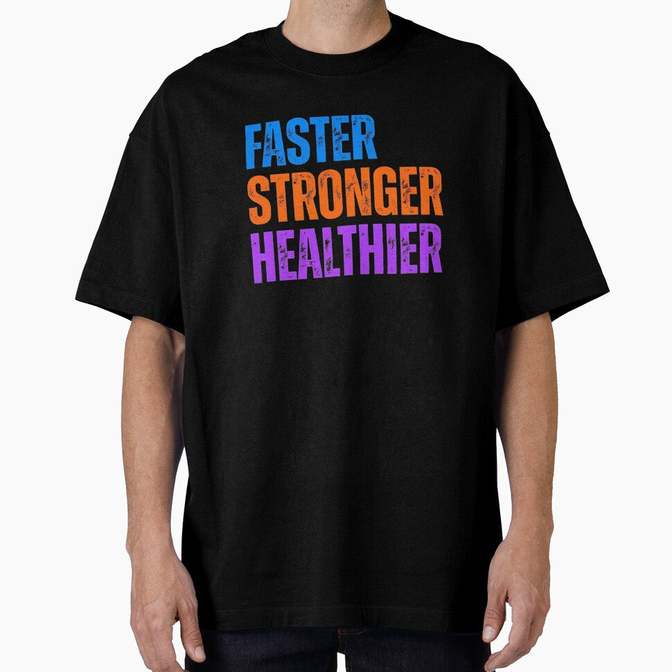 Fitness and Gym: FASTER STRONGER HEALTHIER by Artflow Pixel Studios