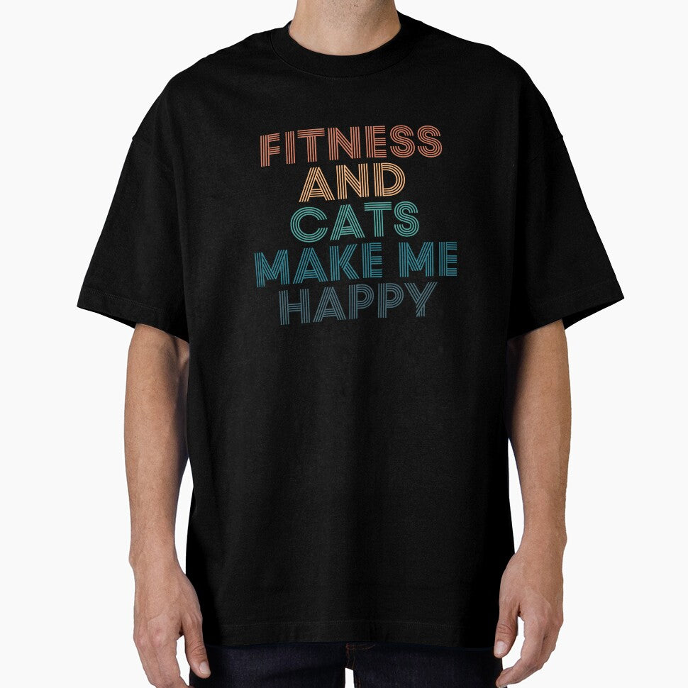 Fitness And Cats Make Me Happy- Gift for Fitness & Cats Fans by kindxinn