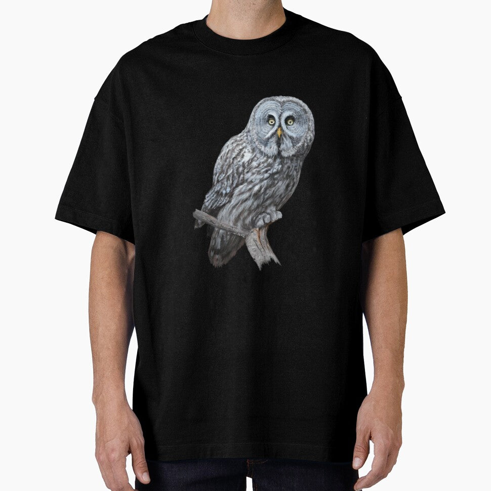 Great grey owl by illustra-terra