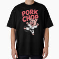 Pig Karate Pork Chop Funny Pun Cute by TiaLeuschke