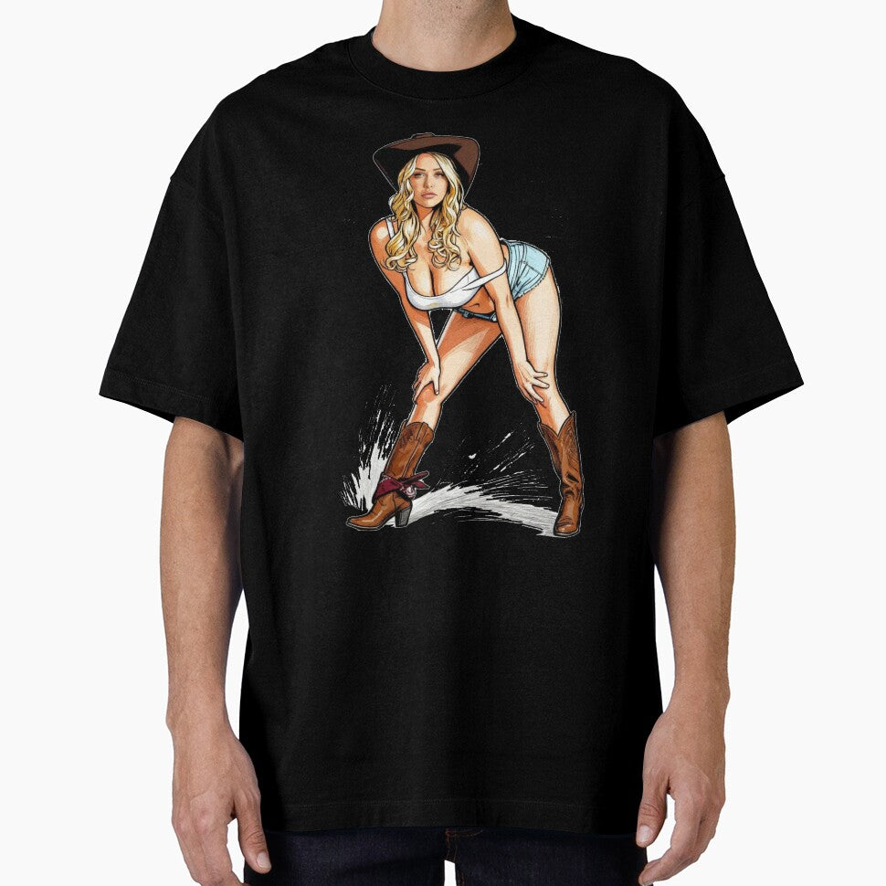 Mia Malkova - Western Style Pop Art Illustration by Bubble-Bay Shop