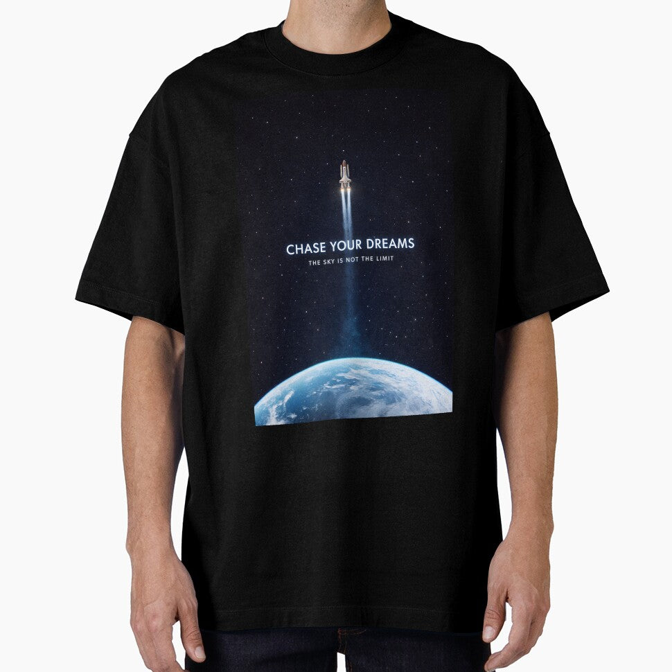 Chase Your Dreams Rocket Space Quote by AbstractAuraArt