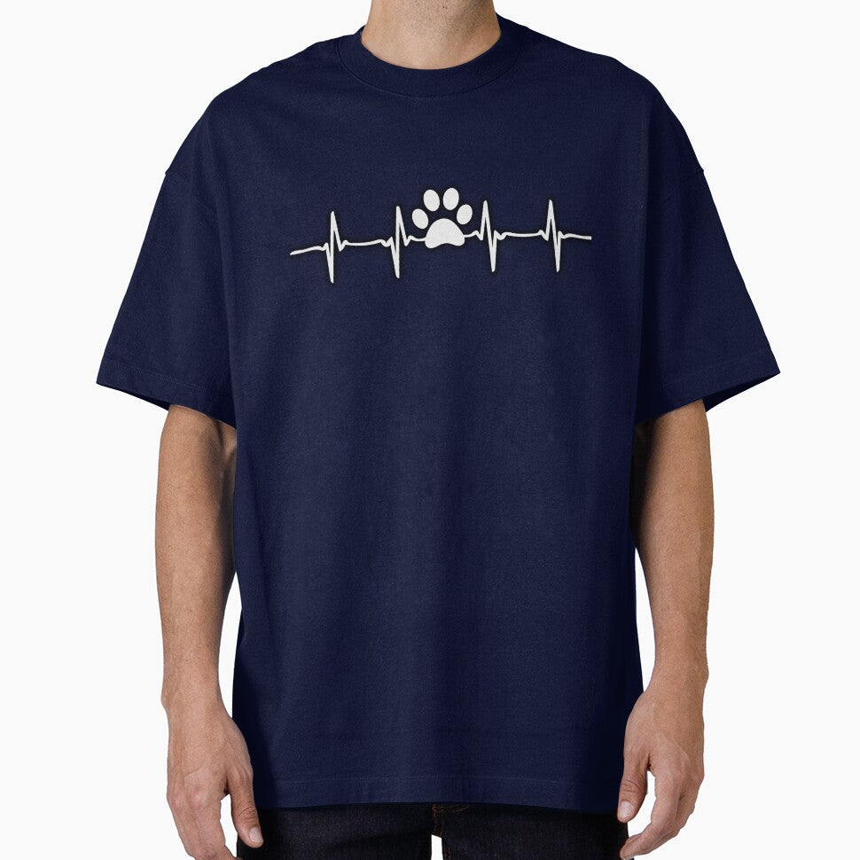 Dog Heartbeat Sound T-shirt, Dog lover Hoodies, Dog Paw Sweater by PrintTemples