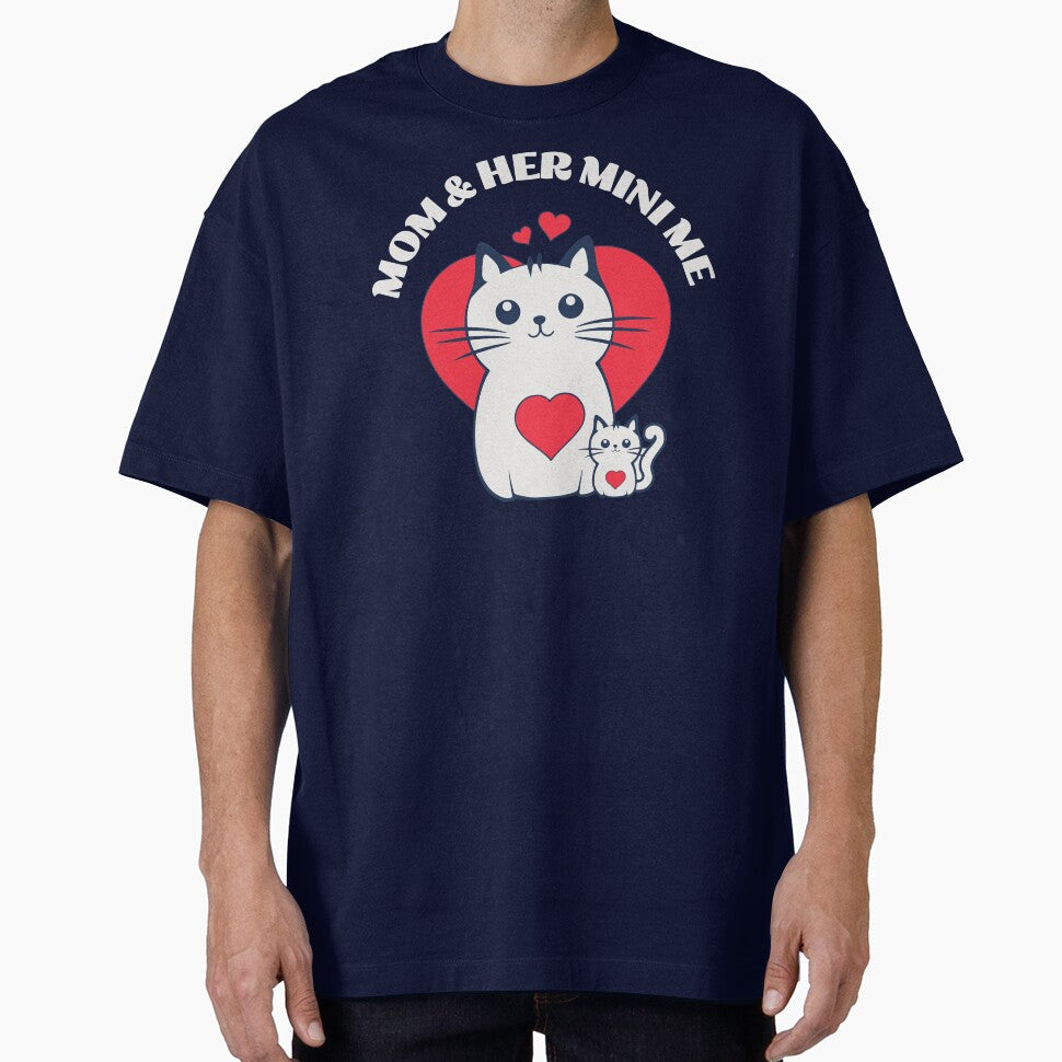 Mom and Her Mini Me Funny Cat by Sachie's Studio