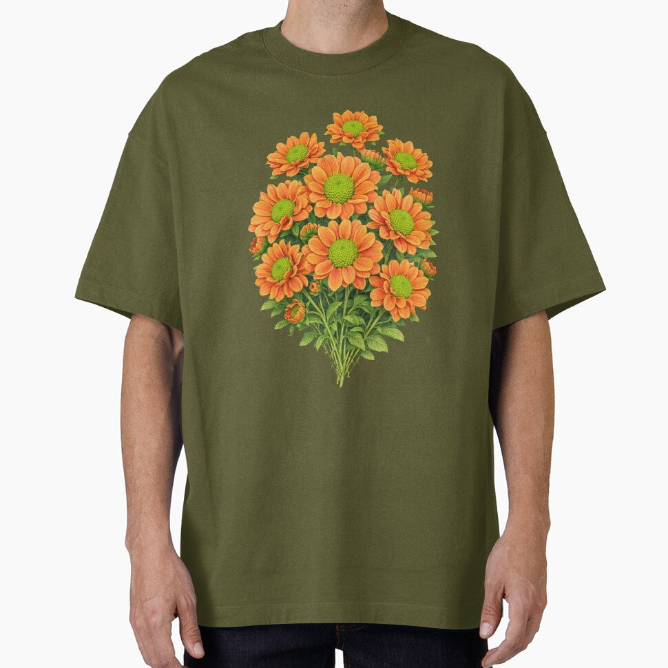 Orange Chrysanthemum by NatureFloralArts