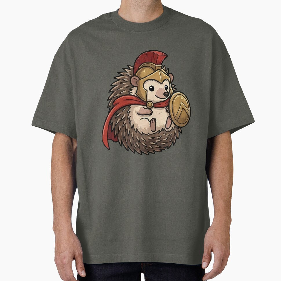 Cute Spartan Hedgehog Warrior Ancient Greece by k3rstman1