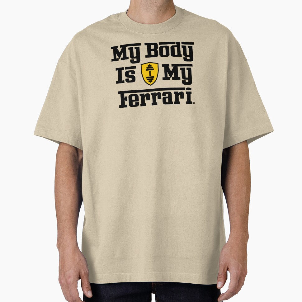My Body Is My Ferrari – Fitness Motivation Design by GymCode
