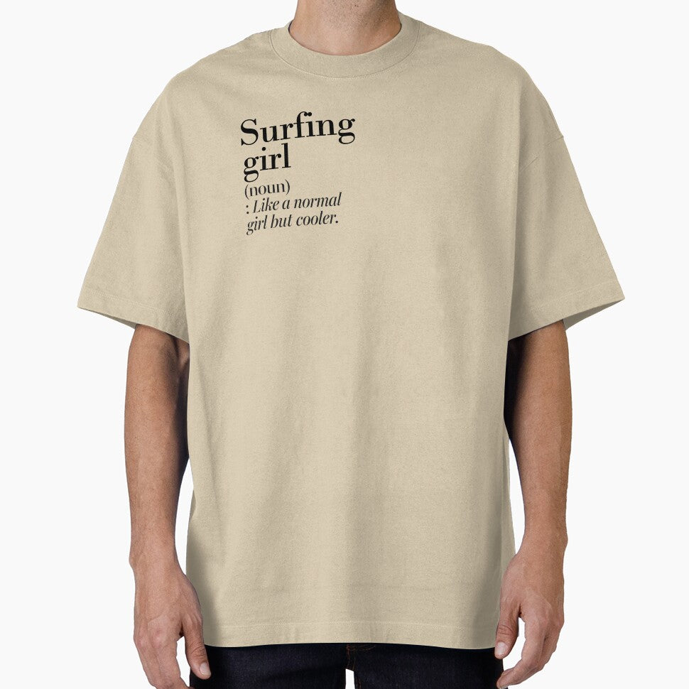 Surfing Girl Definition - Funny Surfing Lover by Watsonarts