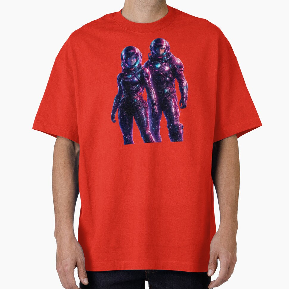Neon Astronaut Crew. by Nika Art Studio