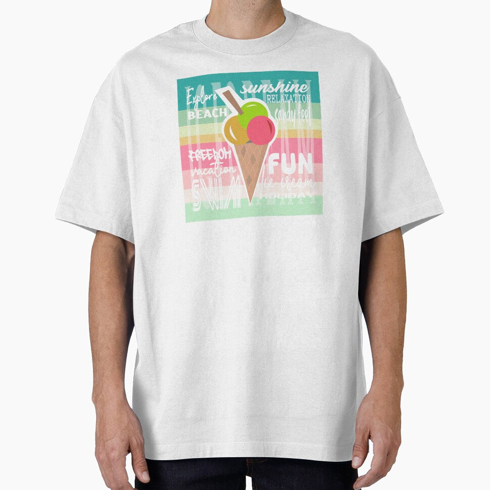 Ice cream holiday vacation summer fun - relax, explore, sunshine and sandy feet.  Caroline Laursen Original by Caroline Laursen