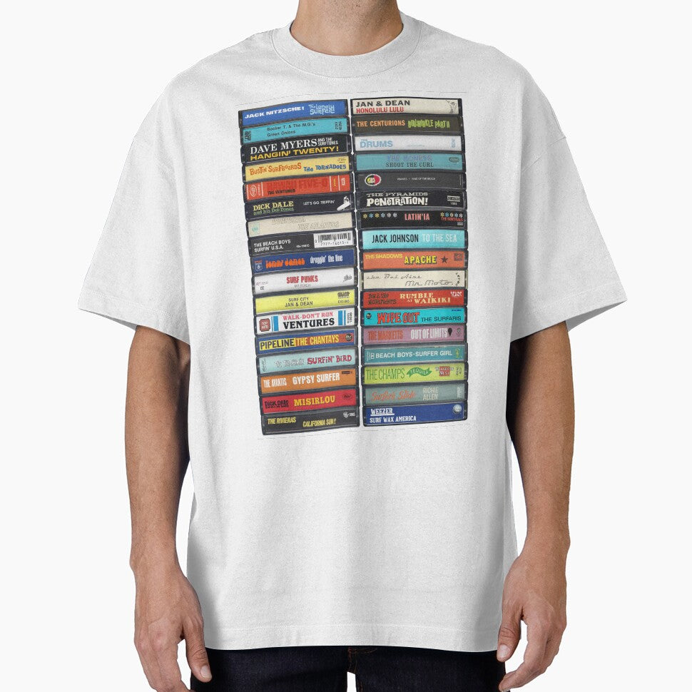 Surfing Music - Surf Anthems - Vintage Cassette Print by Mr Mustard Prints
