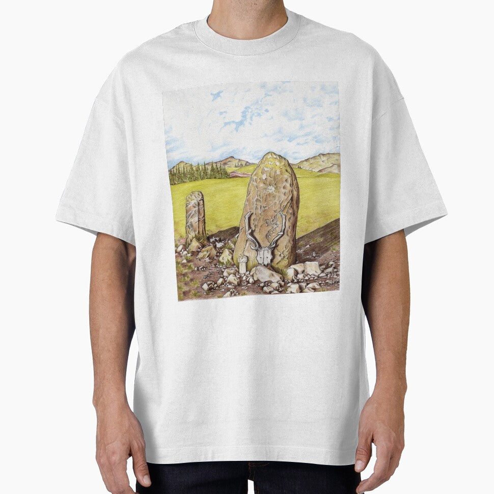 Antlered Crown and Standing Stone by Cerrilee