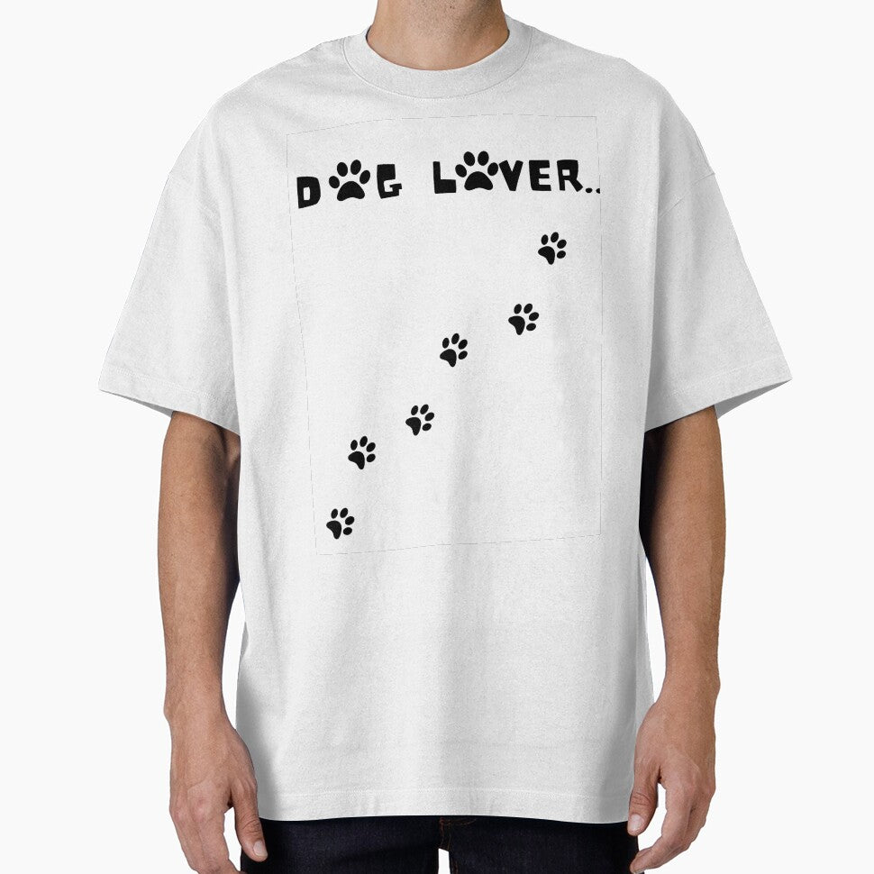 Dog Lover TShirt - Paw Print Dog T-Shirt by RudeCotton