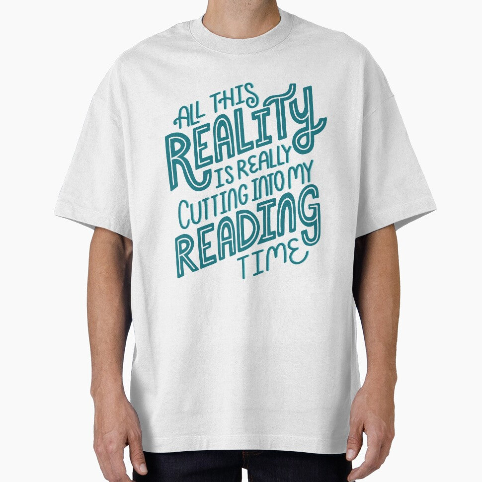 Reality Vs. Reading Book Nerd Quote Lettering by Kit Cronk