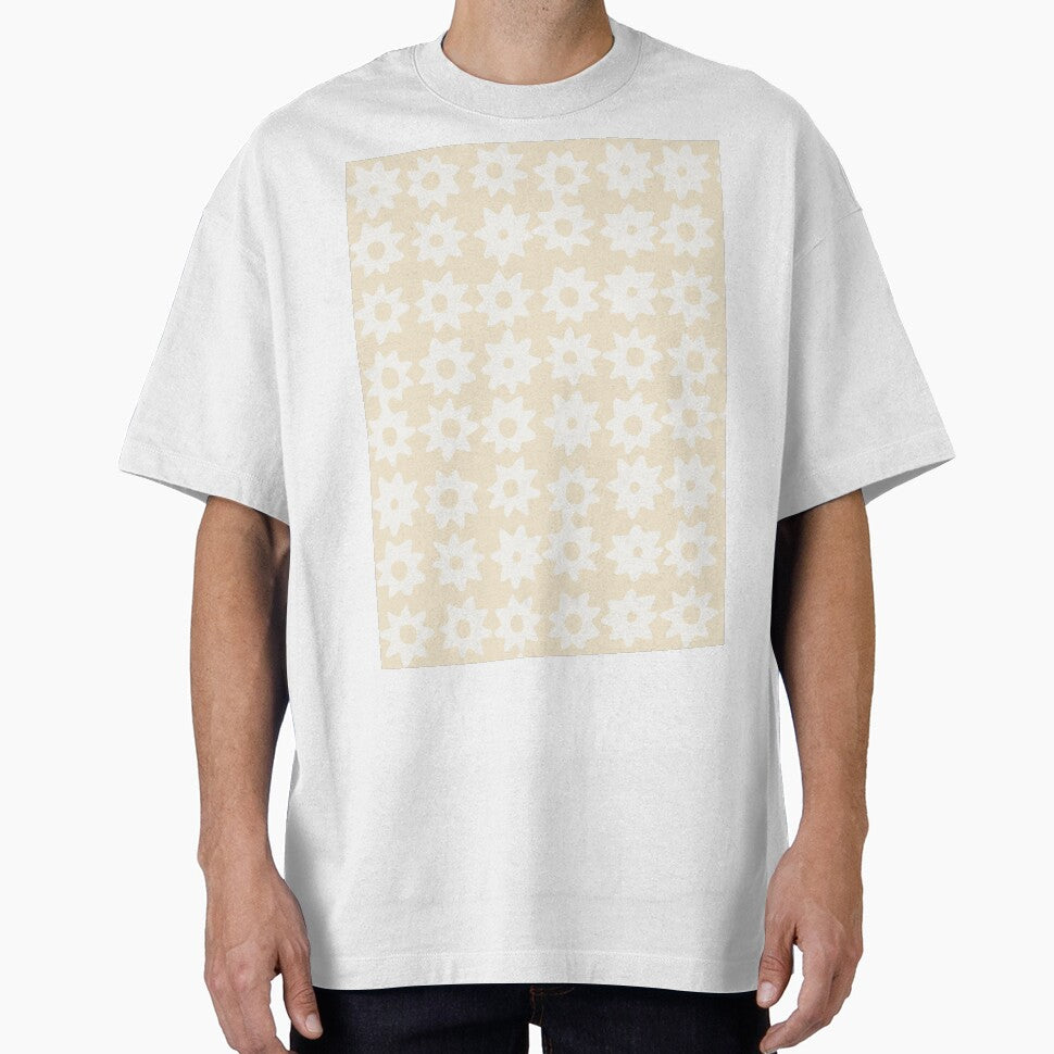 BOHO STAR PATTERN NEUTRAL LIGHT BEIGE by blomastudios