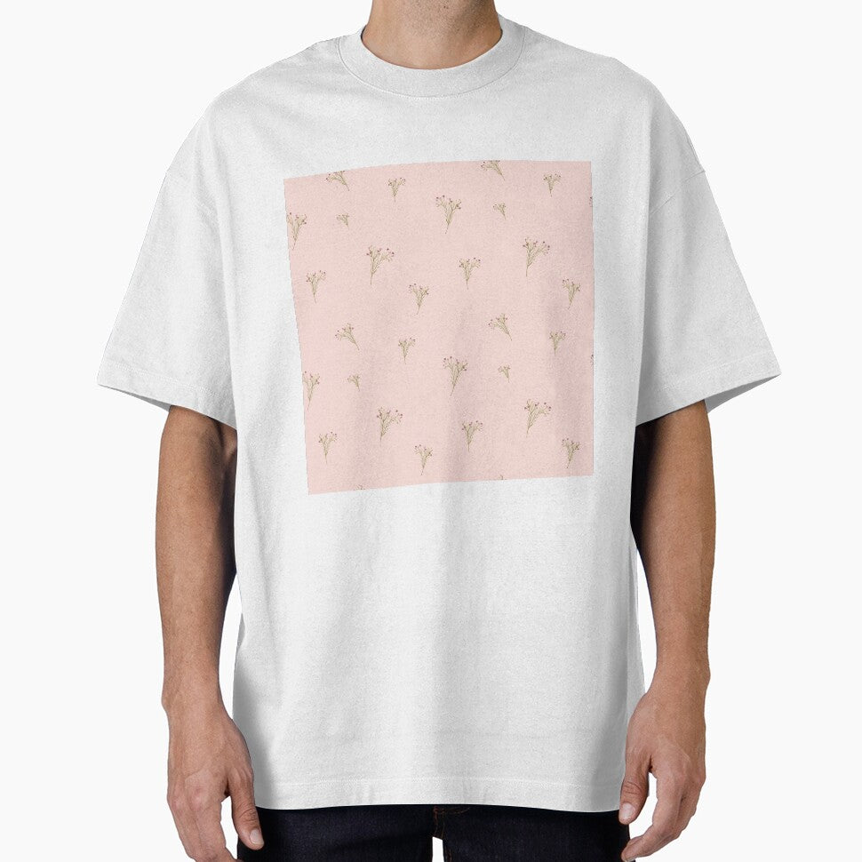 Branch pink flower floral pattern watercolor pink by Yana Mustafina | Boho Soulful Designs