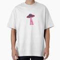 Take Me With You – Retro UFO Abduction (Pink&Blue) by sassafrastradingco