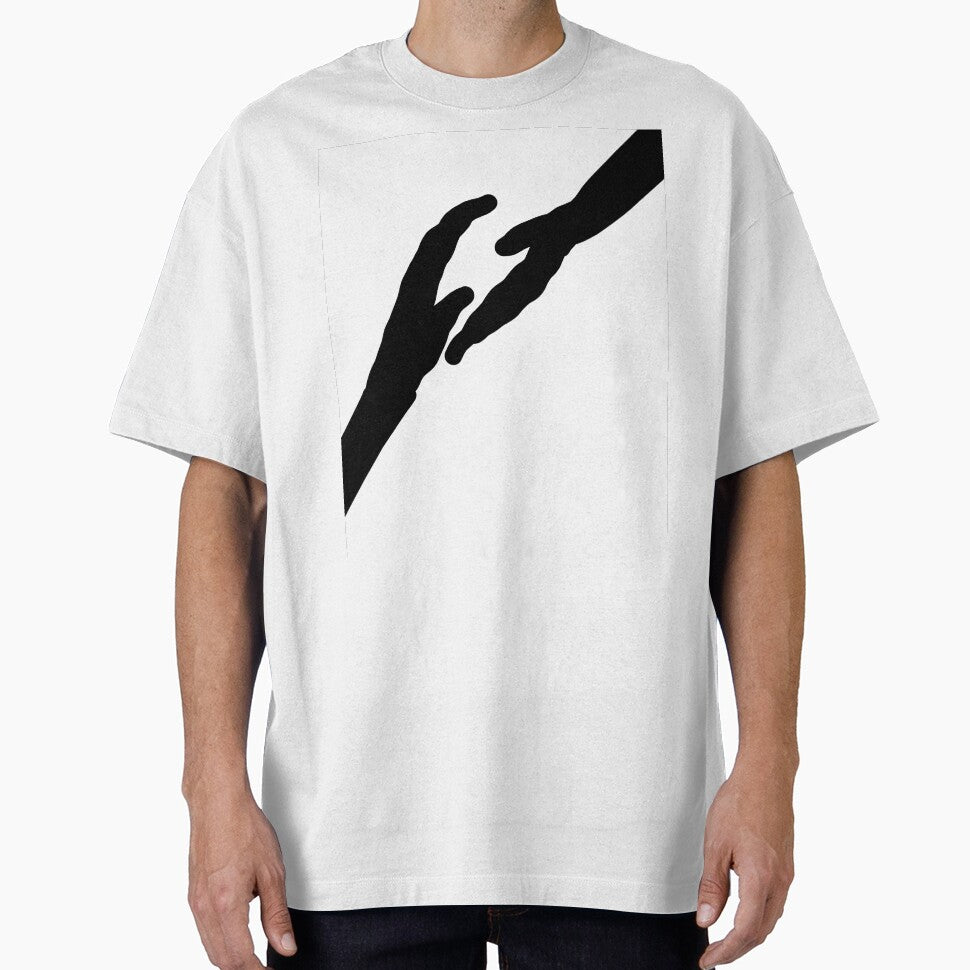 Minimalist Hands Touching Line Art | Human Connection Aesthetic | Abstract Emotional Design by DesignYourWaystore
