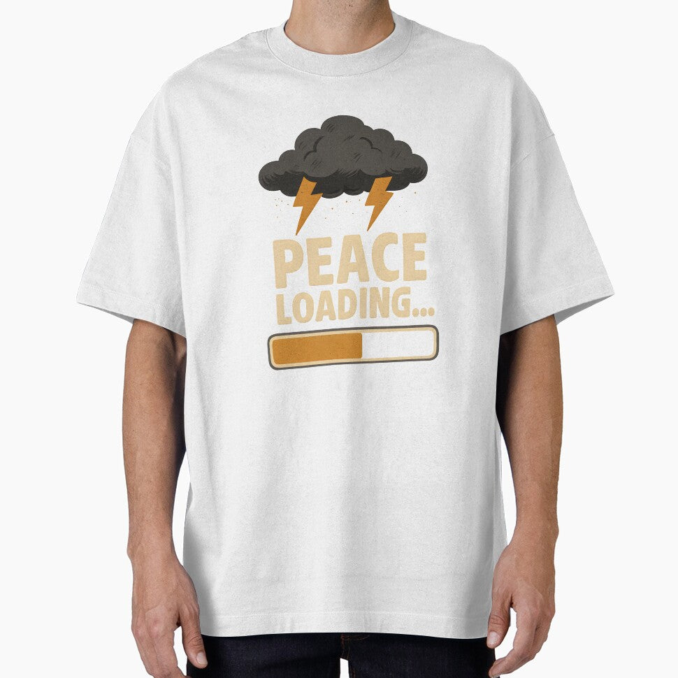 Peace Loading… – Sarcastic Storm Chaos Quote Design by darkan1