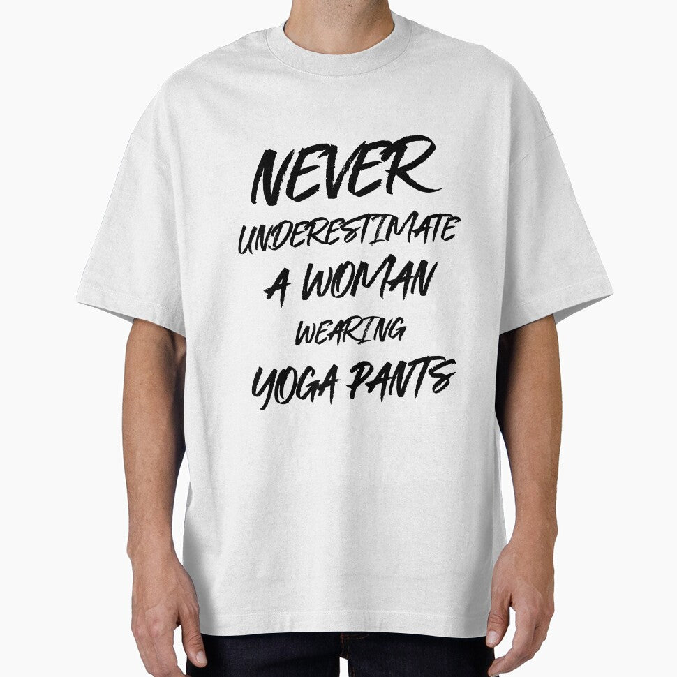 Funny Woman Wearing Yoga Pants by RiseandShineTee