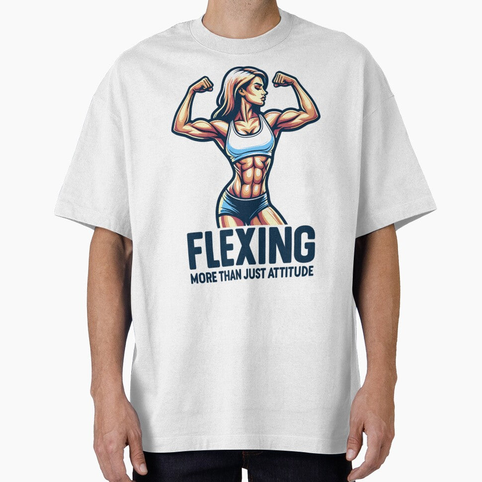 Flexing More Than Just Attitude - Female Fitness by OptimaArt