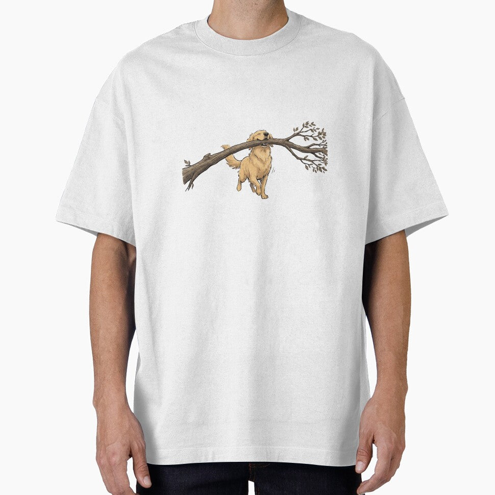Branch Manager Funny Golden Retriever Stick by Petzzz