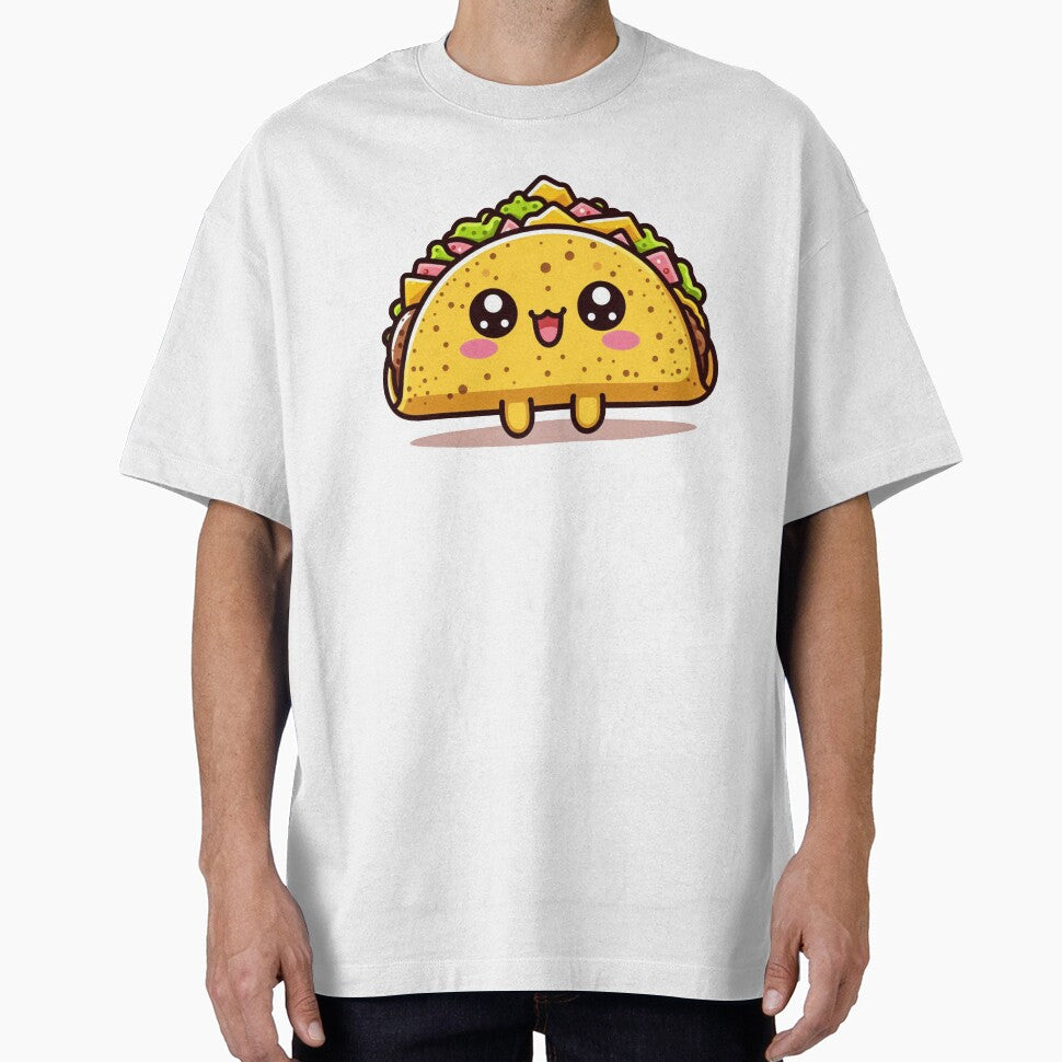 Cute Kawaii Taco – Happy Food Meme Aesthetic by Dopamine Glitch