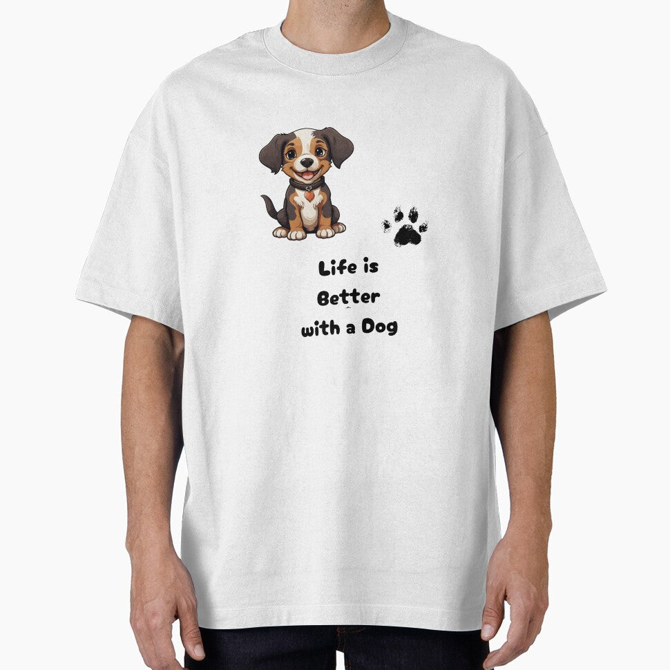 Life is Better With a Dog - Cute Dog Lover Quote Design by Mayahoney15