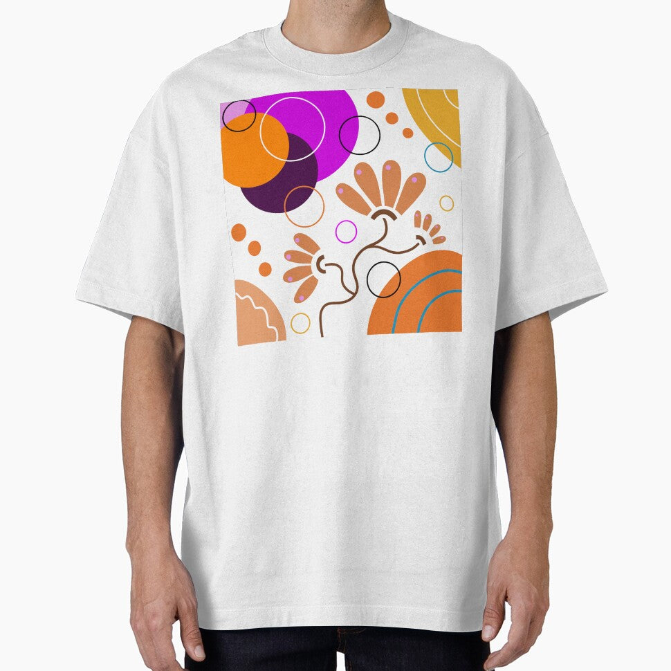 Shades Of Orange Whimsical Boho Design by Sartoris Art