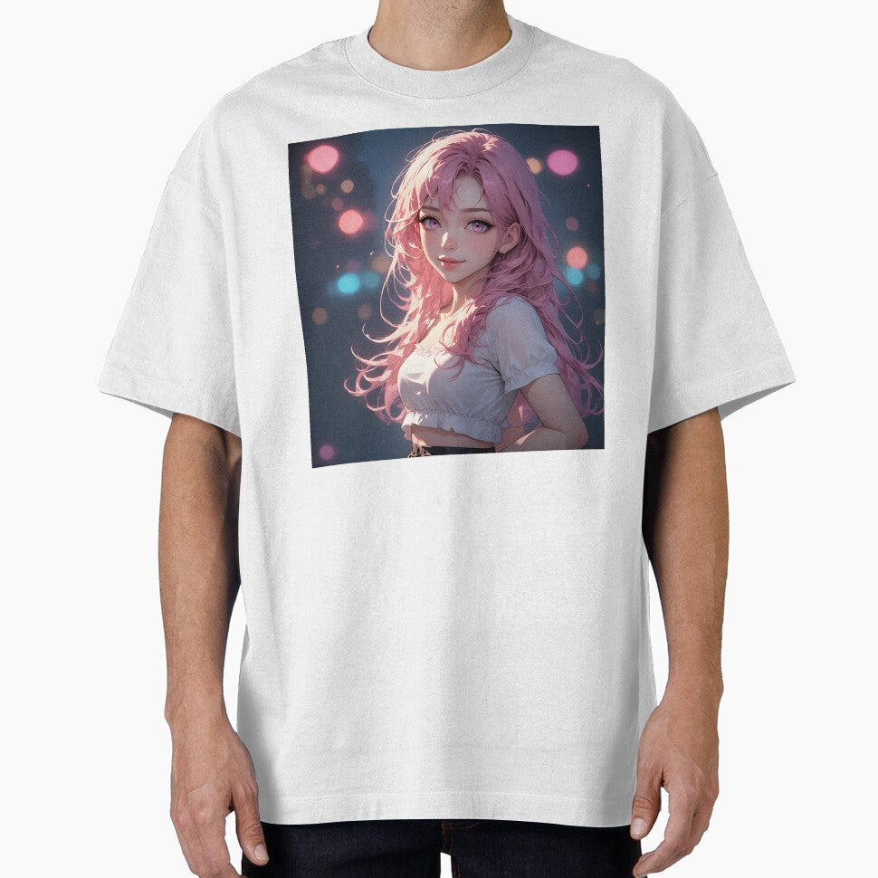Cute Anime Girl Cozy Sweater Aesthetic Portrait by Waifu Prints