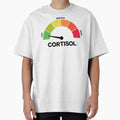 Funny Cortisol Low Level Stress Meter Meme – Anxiety & Burnout Humor Design by artworkathome