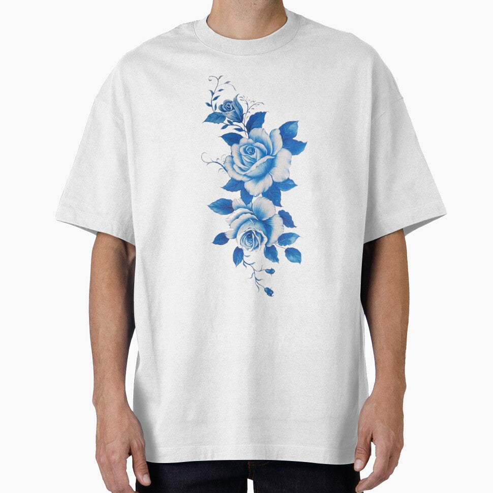 modern minimalist floral , blue and white flower by doitwithlove