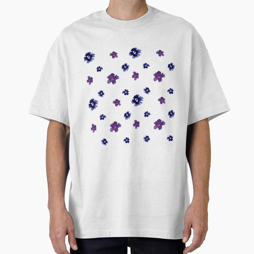 Violet viola flower pattern a watercolor sketch by Yana Mustafina | Boho Soulful Designs