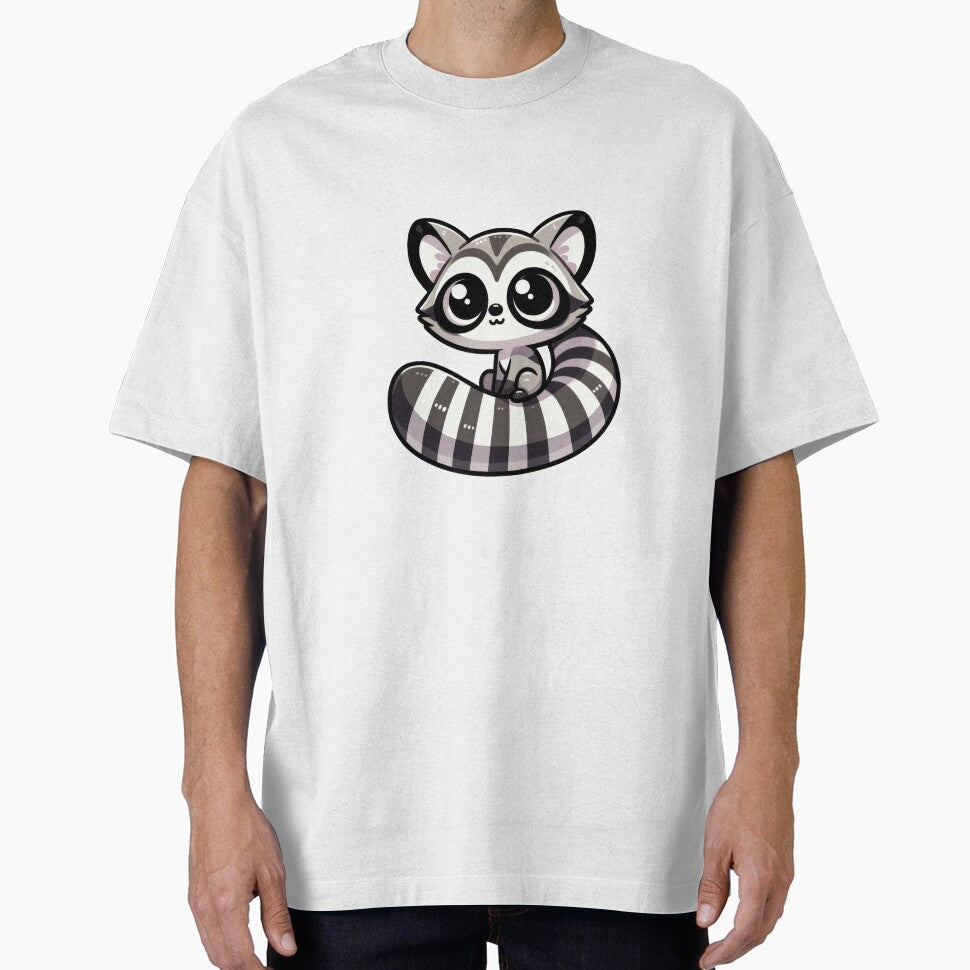 Cute Ringtail Sticker – Kawaii Striped Tail Animal Art by LunaPixelStudio
