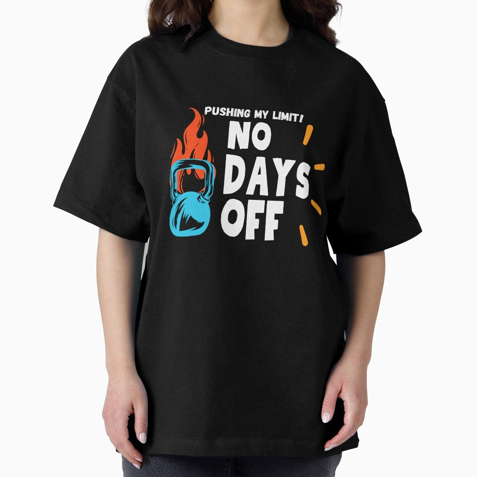 No Days Off – Motivational Gym Workout Design by CreatiWorks