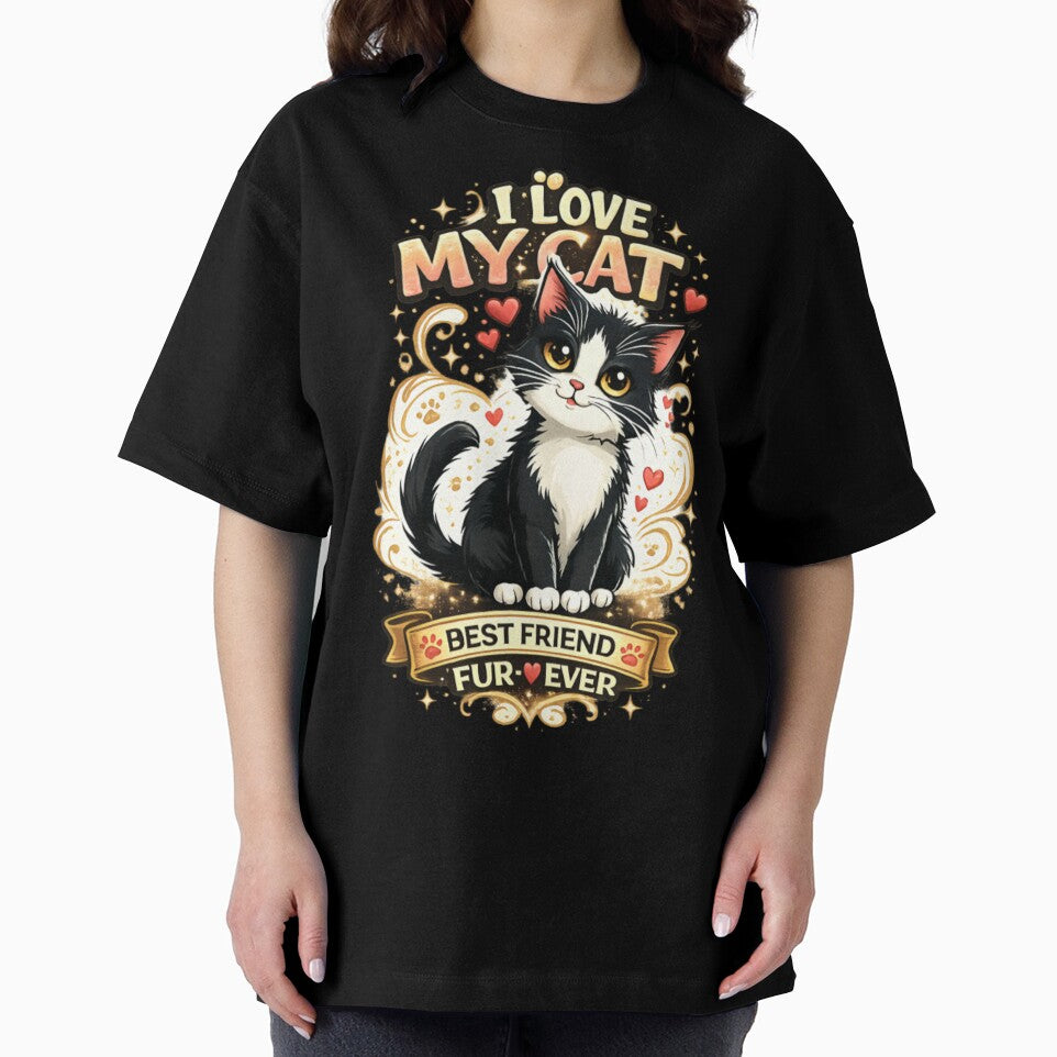 I Love My Cat – Cute Tuxedo Kitty Cat Lover by CatLovers Studio