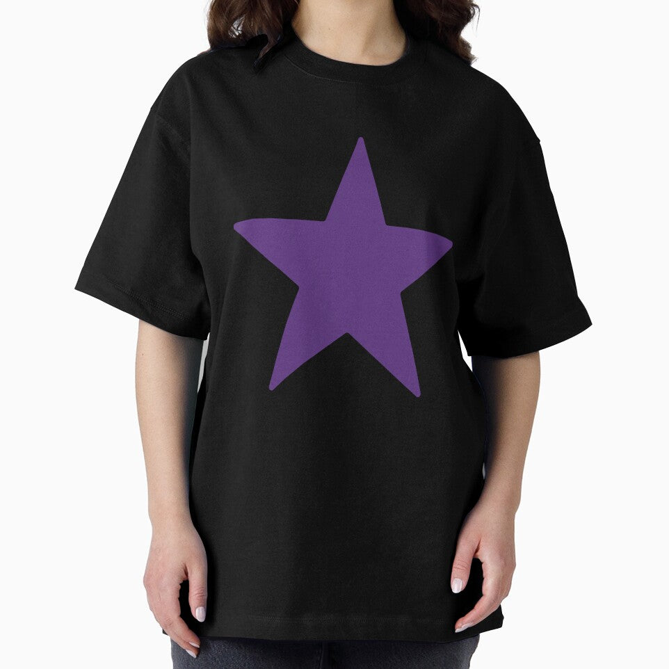 Purple star (back of the shirt) by Black-Star1