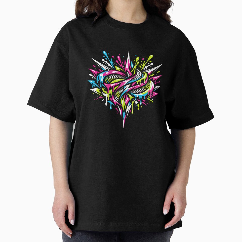 Graffiti Heart – Neon Street Energy by ForeverPrintsOK