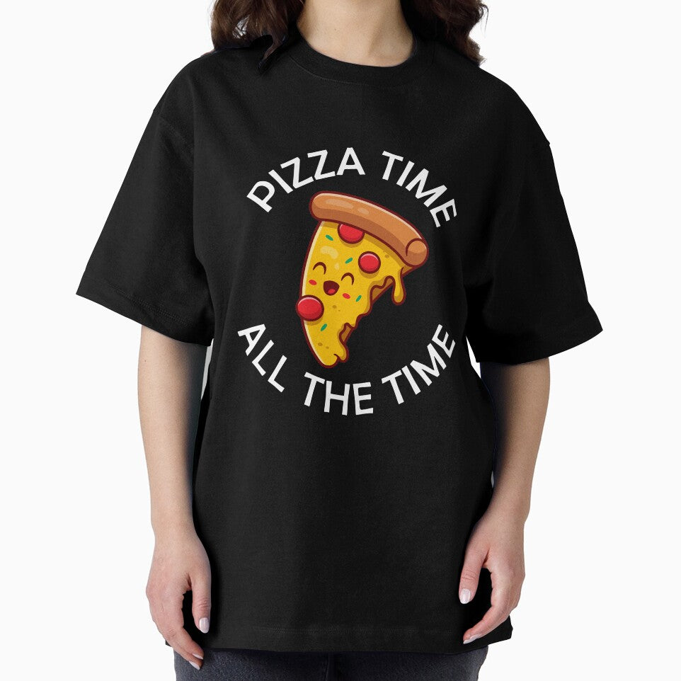 Pizza Time All The Time Funny Pizza Quote by theshirtinator