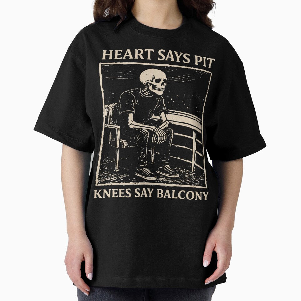 Heart Says Pit Knees Say Balcony Retro Vintage by Michasstuckey